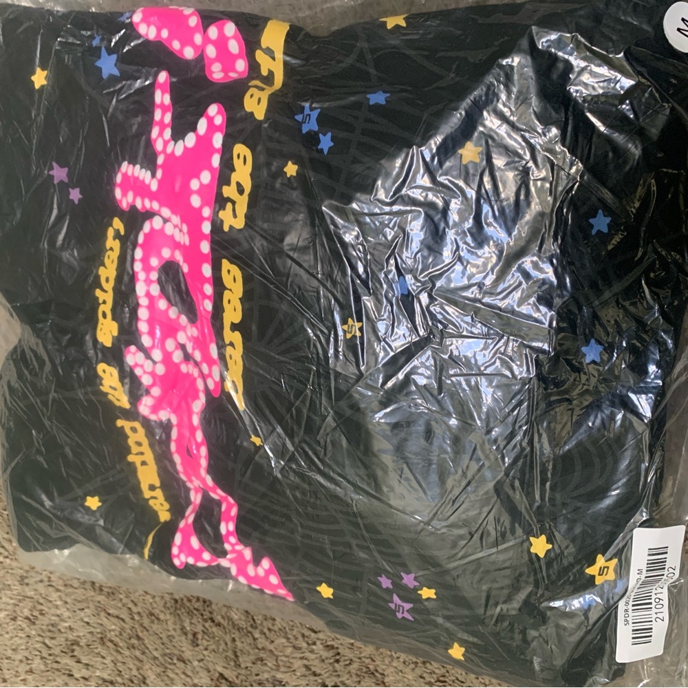 SP5DER P*NK HOODIE SIZE MEDIUM